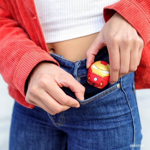 NWT Marvel Avengers Bitty Boomers Iron Man Portable Speaker - Red and Gold - Picture 5 of 6